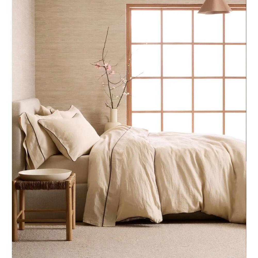 Quince European Linen Duvet Cover Set – King / California King New. - Picture 3 of 6